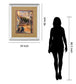 Twilight Time In Paris By Marilyn Hageman - Mirror Framed Print Wall Art - Light Brown