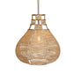 Hestia - 1 Light Natural Rope Pendant - Light Brown