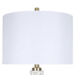 Crystal Shell Capiz Shell & Metal Table Lamp (Set of 2) - White Shell / Soft Gold
