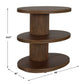 Top - Tier Oval Walnut Side Table - Woodtone
