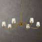 Barcelona - 6 Light Brass Chandelier - Gold