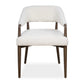 Austell - Shearling Dining Chair - Brown / White