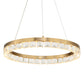 Segovia - Round Crystal LED Chandelier - Gold