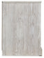 Paxberry - One Drawer Night Stand - Open Cubby - Whitewash