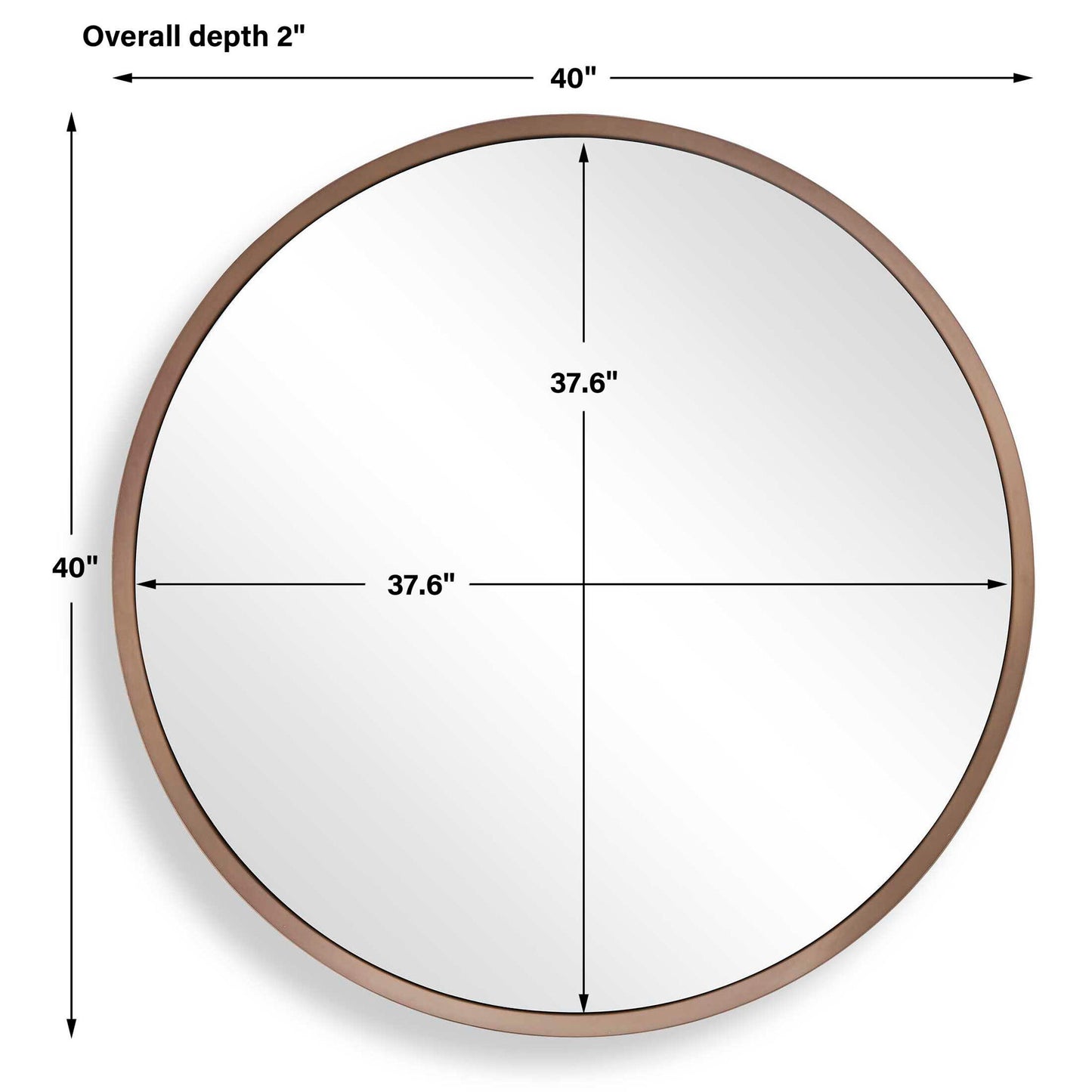 Torrado - Round Mirror - Bronze