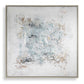 Find Me Here - Abstract Framed Canvas Art - Black / Blue / Brown / Gray / White