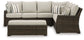 Brook Ranch - Sofa Sectional, Bench With Cushion (Set of 3) - Brown
