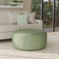 Pouf - Fabric Cocktail Ottoman - Olive