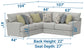 Stockbridge - Sectional With Comfort Coil Seating And 9 Accent Pillows Included