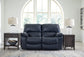 Leesworth - 3 Pc. - Power Reclining Sofa, Power Reclining Loveseat, Power Rocker Recliner - Ocean