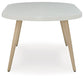 Seton Creek - Oval Dining Table With Umb Opt - White