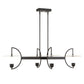 Kyoto - 4 Light Linear LED Chandelier - Black