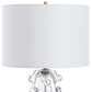 Aura - Clear Glass Table Lamp - White