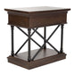 Tribeca - Drawer Chair Side Table - Cordovian Brown