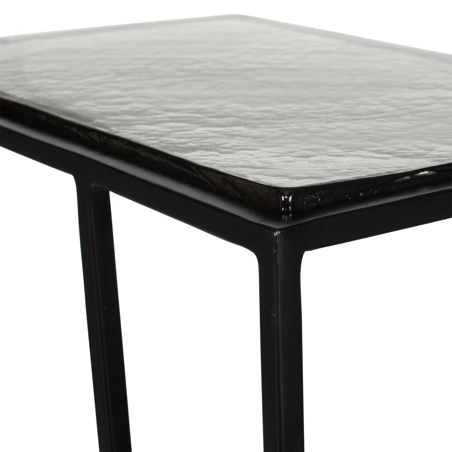 Mateo - Glass Top Accent Table - Black