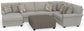 Livingston - Sectional With Comfort Coil Seating, 40" Cocktail Ottoman And Accent Pillows Included
