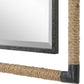 Melville - Iron & Rope Mirror - Light Brown