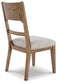 Cabalynn - Dining Uph Side Chair (Set of 2) - Oatmeal / Light Brown