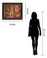 Overlapping Shapes - 28" x 34" Framed Wall Art - Dark Brown