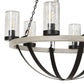 Edgecomb - 6 Light Indoor-Outdoor Chandelier - Black / Gray