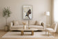 Opulent Gaze Elegance - 48" x 33" Framed Wall Art - Beige