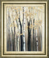 Golden Birch I By Julia Purinton - Framed Print Wall Art - Dark Gray