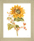 Golden Sunburst - 28" x 34" Framed Wall Art - Yellow