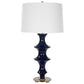 Coil - Sculpted Blue Table Lamp