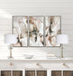 "Crystal Bloom II" Crystal And Marble Table Lamp (Set of 2) - White / Clear Crystal / Soft Gold
