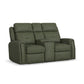 Felix - Power Reclining Loveseat With Console, Power Headrest, Lumbar, Heat & Massage