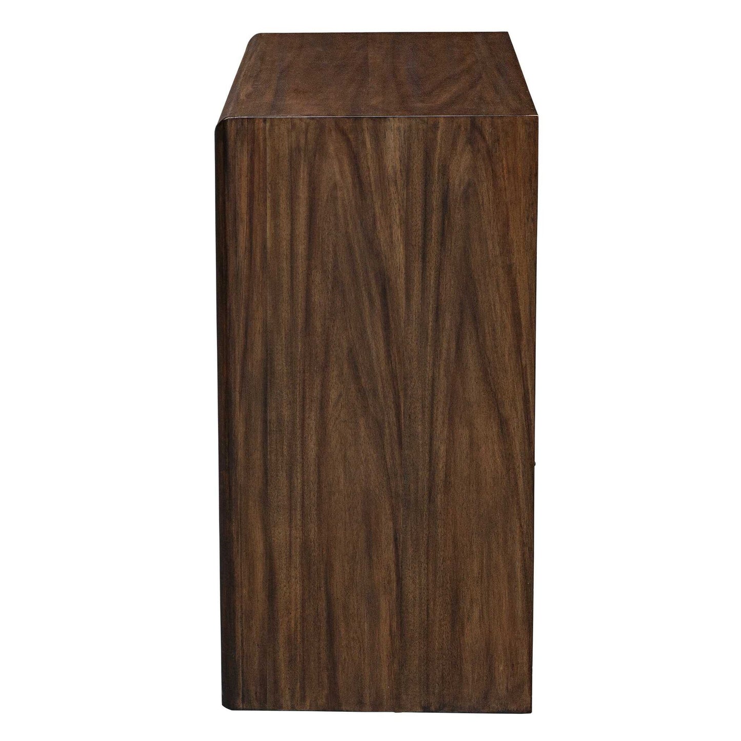 Bowtie - 3 Drawer Mid-Century Chest - Dark Brown