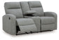 Gauntlet - 2 Pc. - Reclining Sofa And Loveseat - Sterling