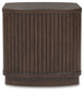 Korestone - Square End Table - Dark Brown