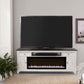Fireplace TV Consoles - 82" Fireplace TV Console - White