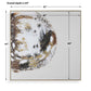 Moon Landing - Hand Painted Abstract Art - Black / Brown / Gold / Gray / White