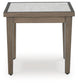 Rainier Ranch - Square End Table - Brown / Beige