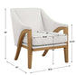 Evolve - Fabric Accent Chair - White