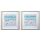 Sea Glass Sandbar - Framed Prints (Set of 2) - Light Blue