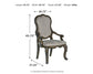 Maylee - Dining Upholstered Arm Chair (Set of 2) - Dark Brown