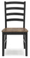 Wildenauer - Dining Room Side Chair (Set of 2) - Brown / Black