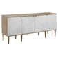 Tightrope - 4 Door Modern Sideboard Cabinet - White & Light Brown