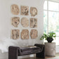 Bahati - Wood Bleached Wall Decor (Set of 9) - Brown