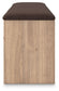 Kinlanni - Bedroom Upholstered Storage Bench - Tan / Brown