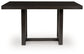 Neymorton - Rectangular Dining Room Counter Table - Dark Grayish Brown