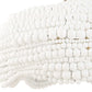 Biddeford - 5 Light Beaded Pendant - White
