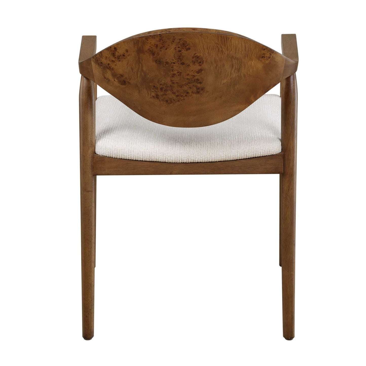Augusta - Burl Dining Chair - Brown,White