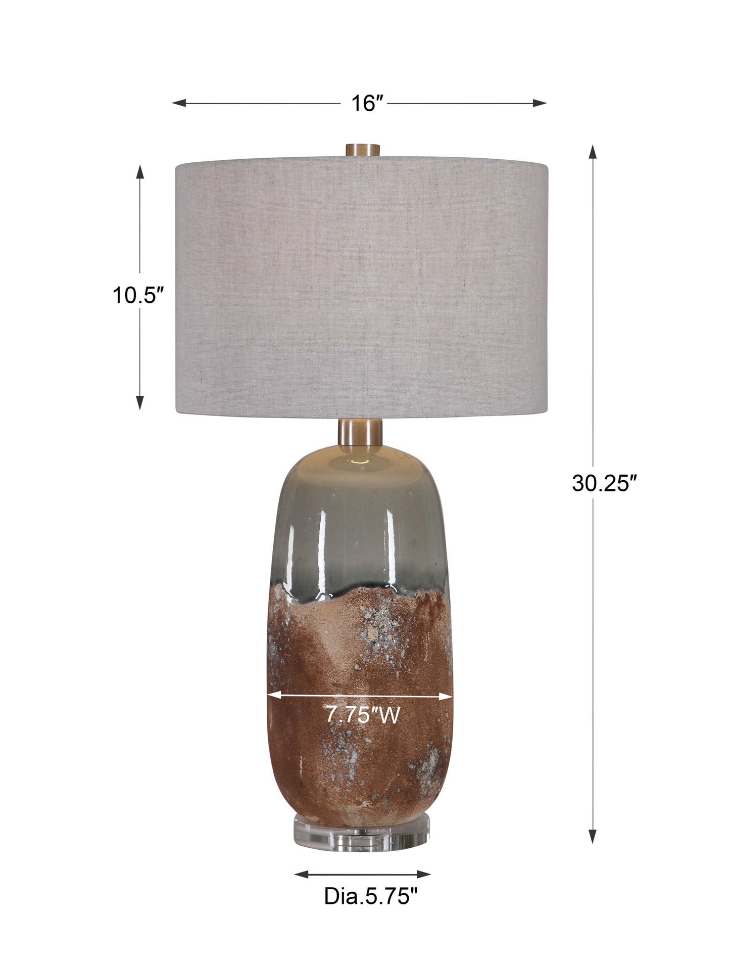 Maggie - Ceramic Table Lamp - Light Brown