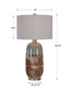 Maggie - Ceramic Table Lamp - Light Brown