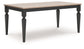 Brenkerton - Rectangular Dining Room Table - Grayish Brown / Black