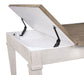 Skempton - RECT DRM Table w/Storage - White